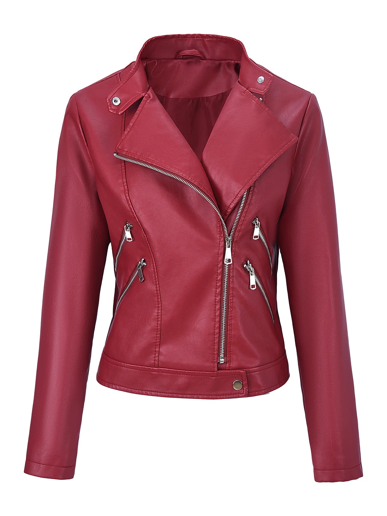 Elegant Sexy Leather Coat