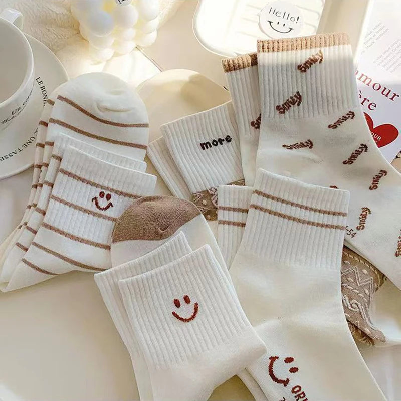 Smiling Print Socks