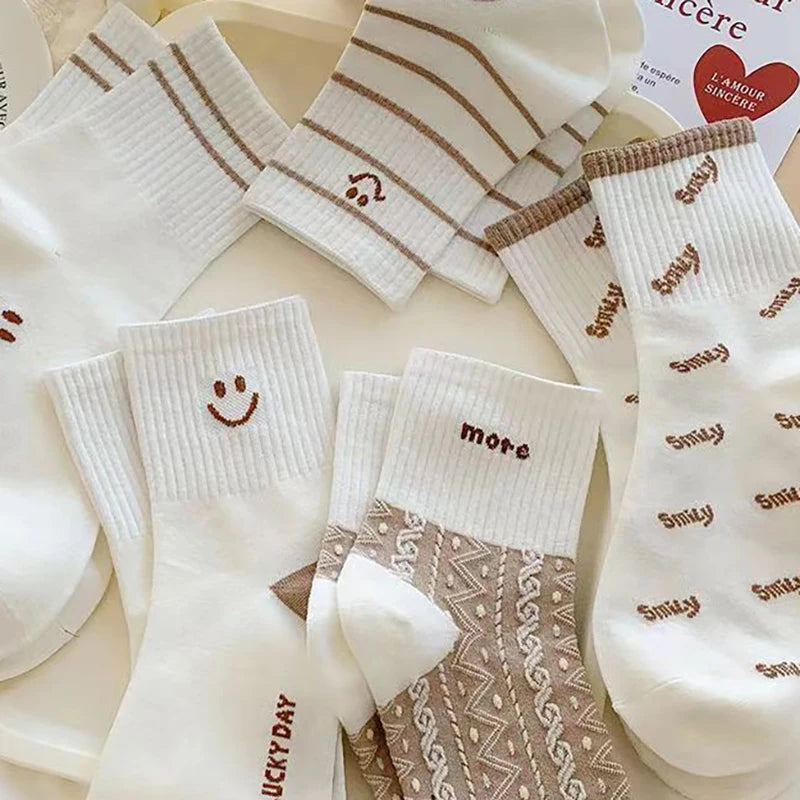 Smiling Print Socks