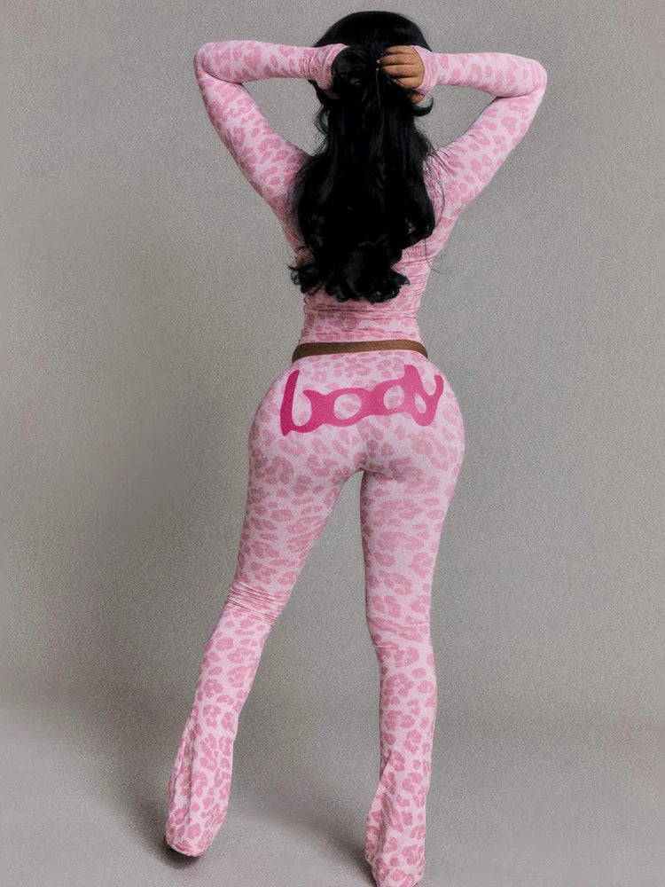 Casual Zip Up Top & Pants Set