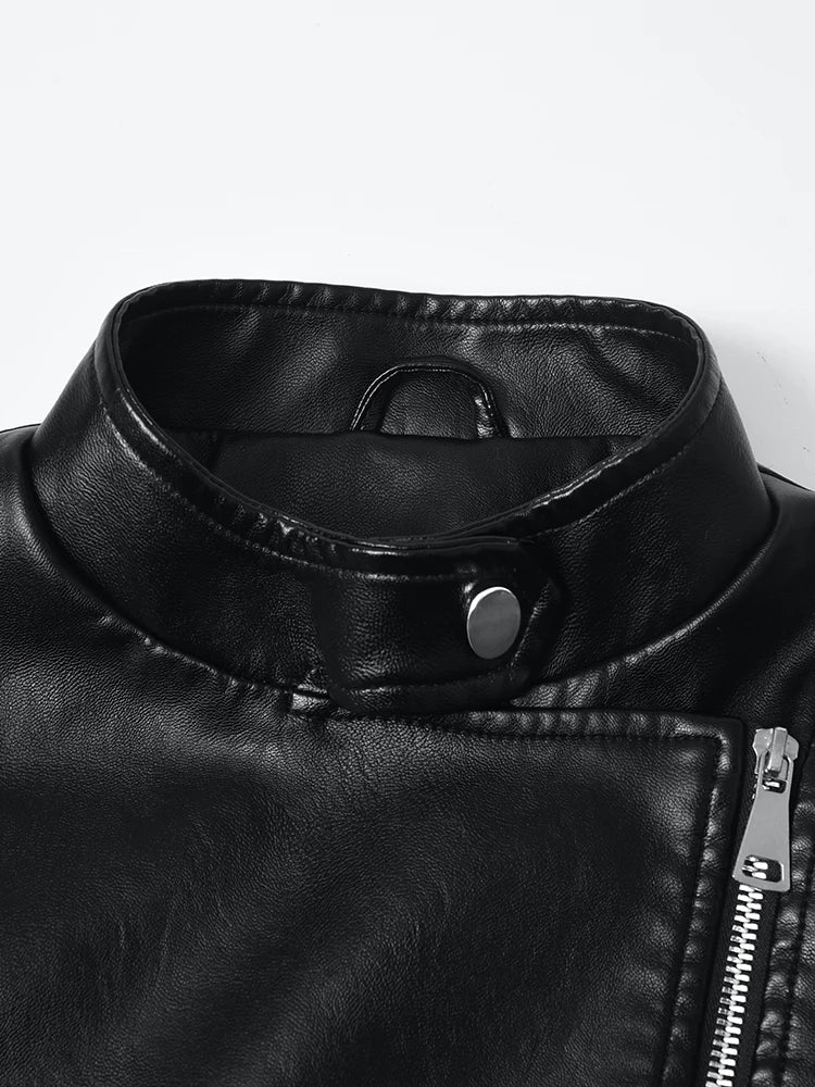 Elegant Sexy Leather Coat