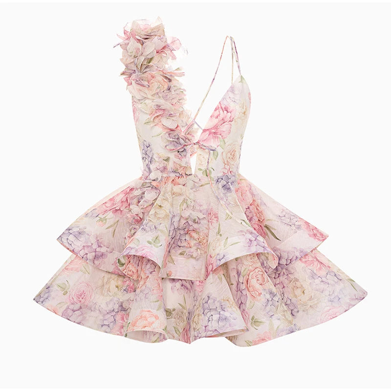 3D Flower Party Dress