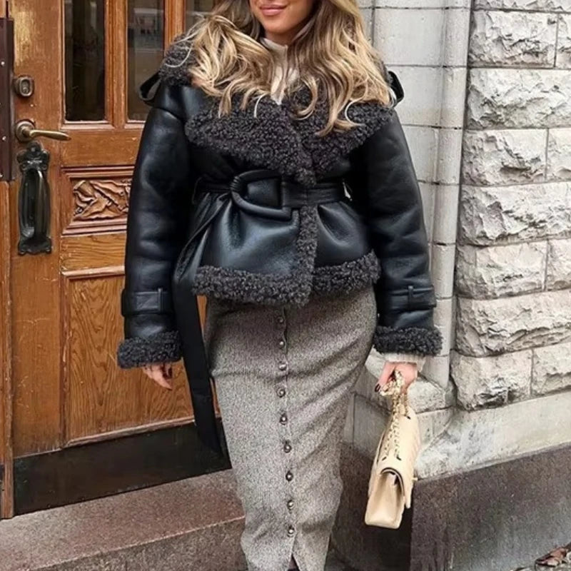 Women's Faux Fur Long Jacket