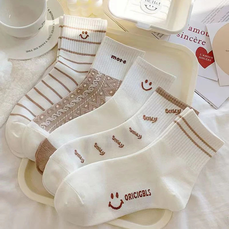 Smiling Print Socks