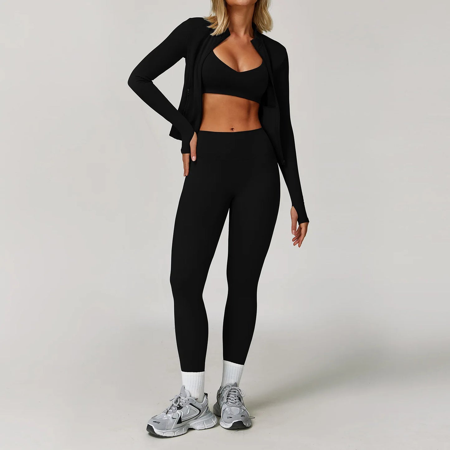 Athletic Sports Bra & Leggings Set