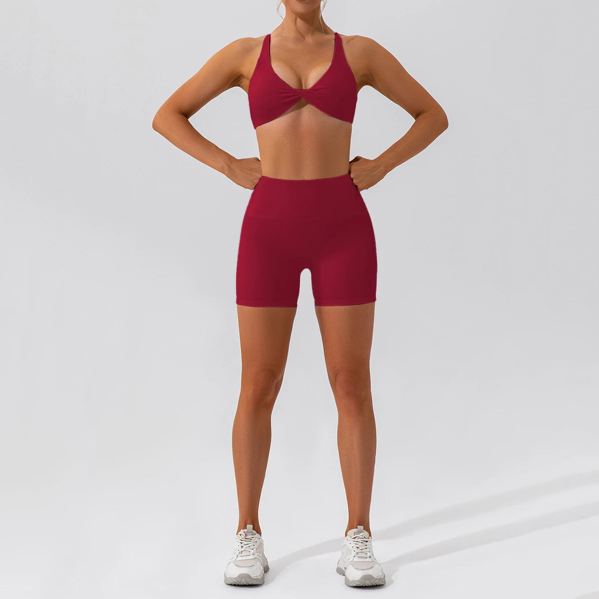 ong Sleeve Sports Bra & Top Set