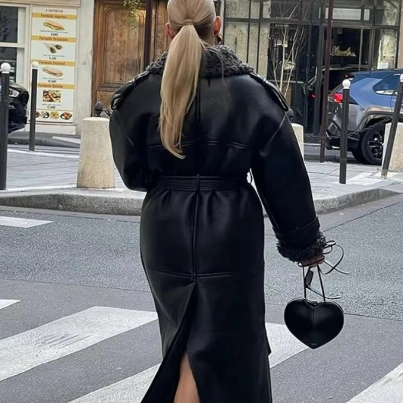 Women's Faux Fur Long Jacket