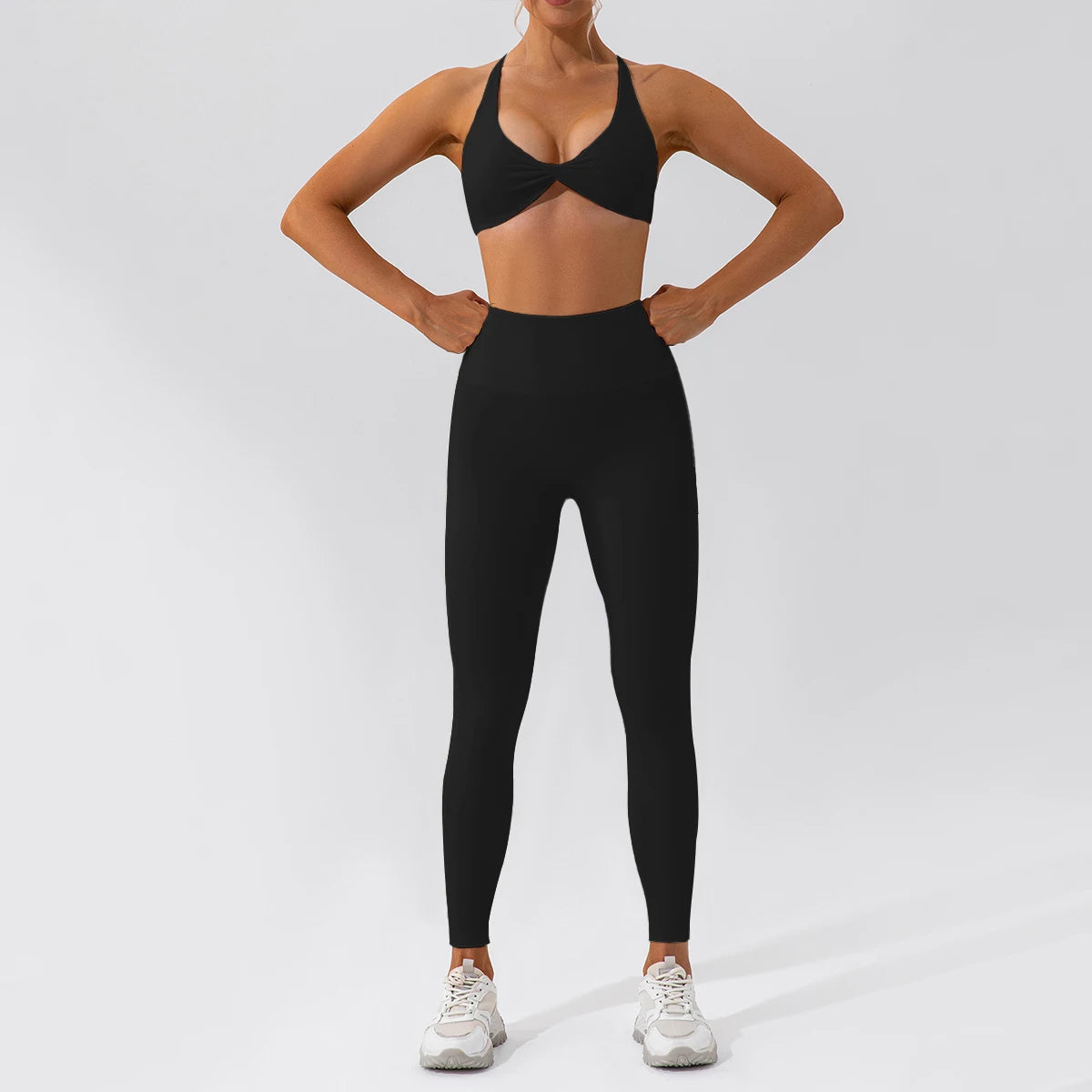 ong Sleeve Sports Bra & Top Set