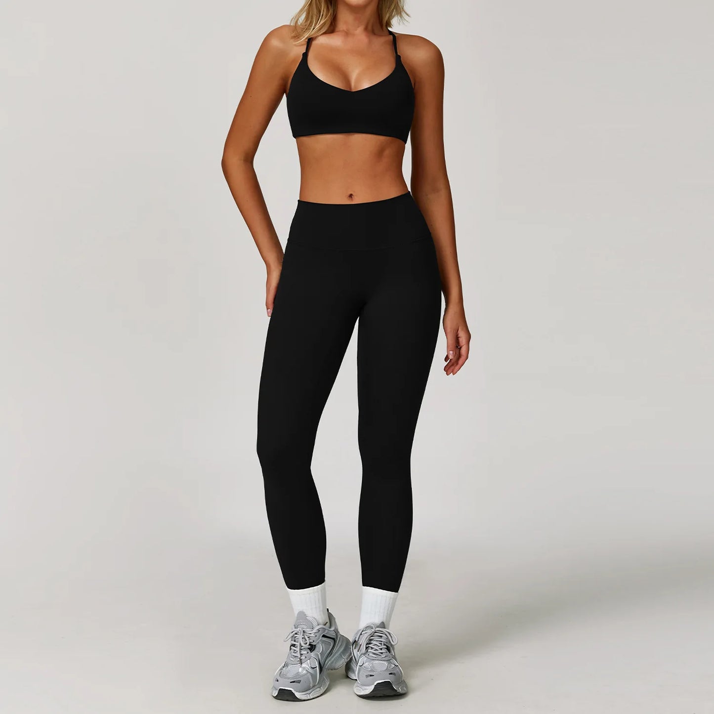 Athletic Sports Bra & Leggings Set