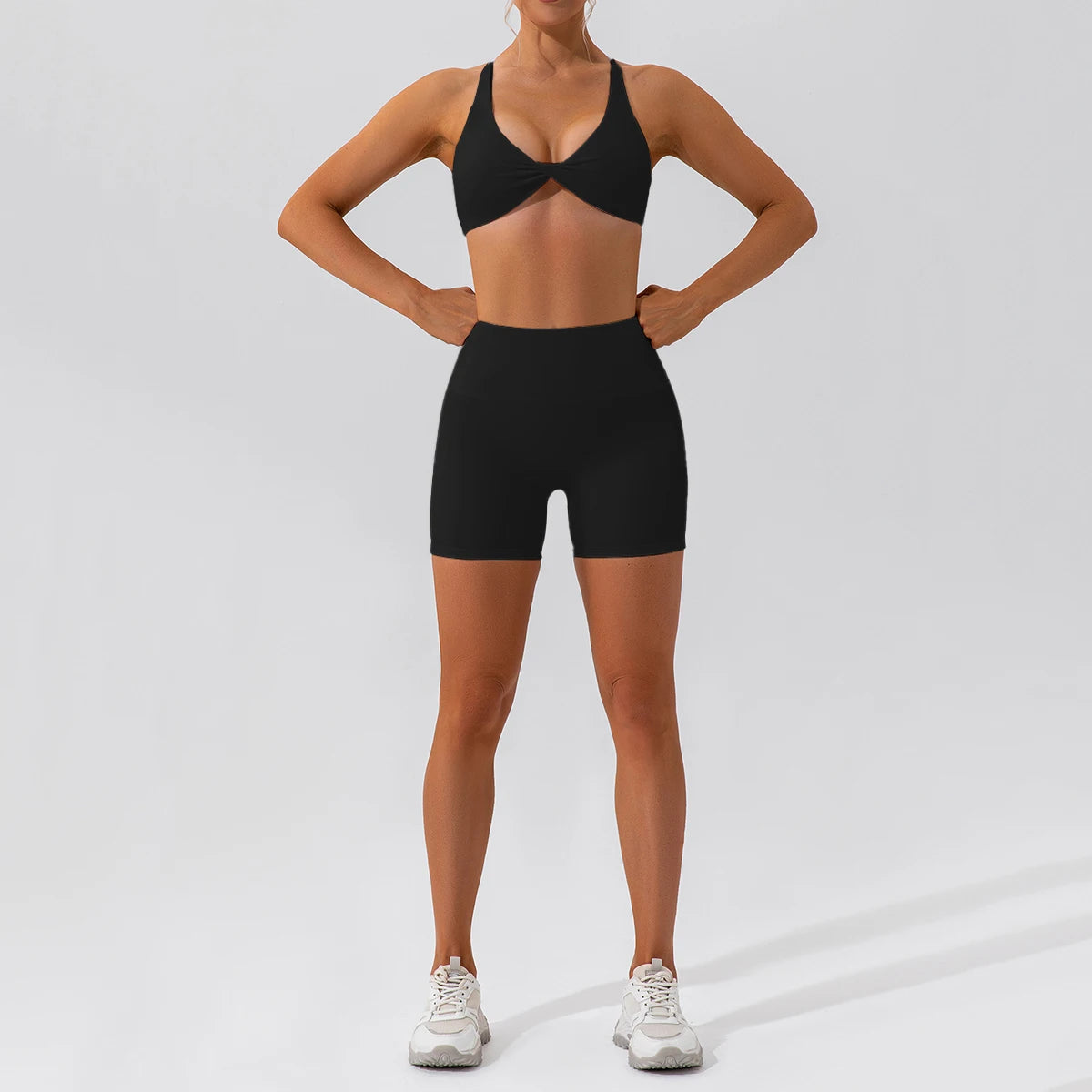 ong Sleeve Sports Bra & Top Set