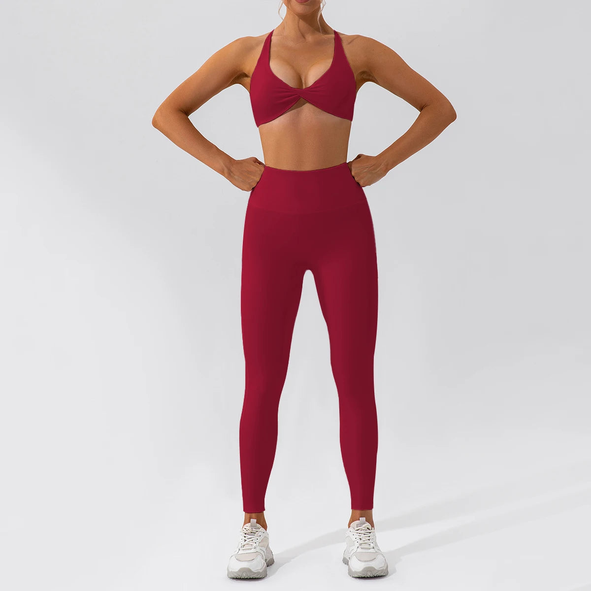 ong Sleeve Sports Bra & Top Set