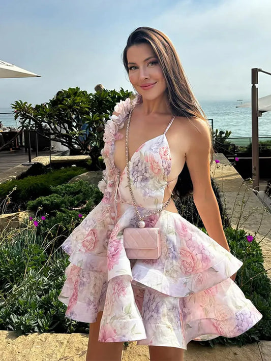 3D Flower Party Dress